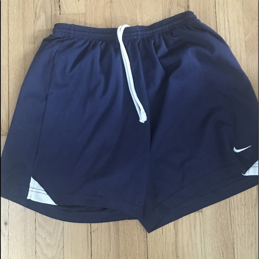 Nike Boys athletic/soccer shorts. Navy blue.  S.